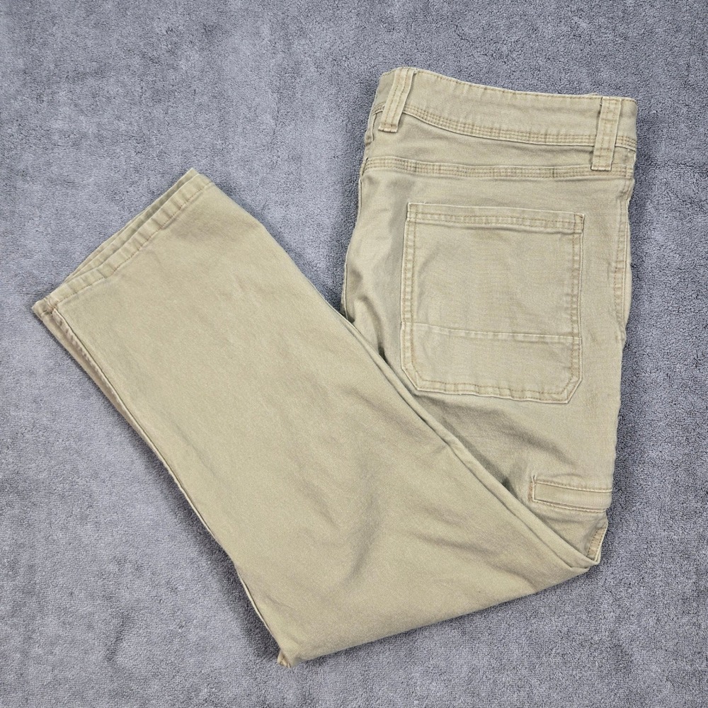 Weatherproof Vintage‎ Pants Mens 38x29 Khaki Tan Excellent Relaxed Fit Utility